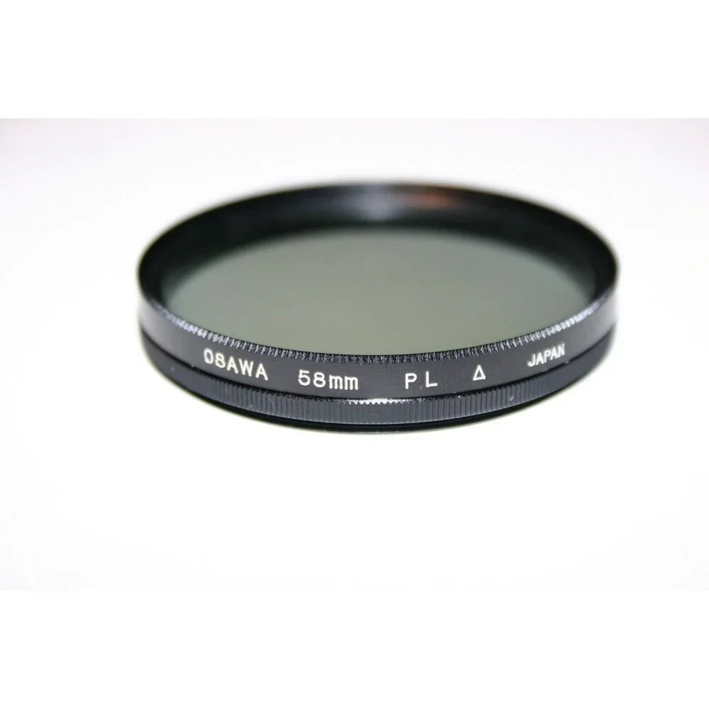 camera lens filters Soligor 62mm uv, Tiffen 49mm 80B, Osawa 58mm strap LOT (3)